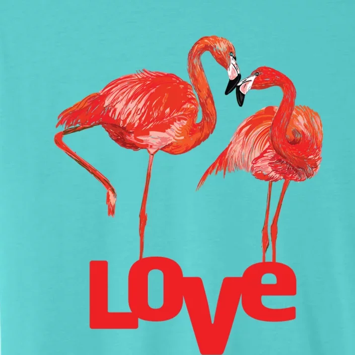 Love Two Flamingo In Love Gift ChromaSoft Performance T-Shirt