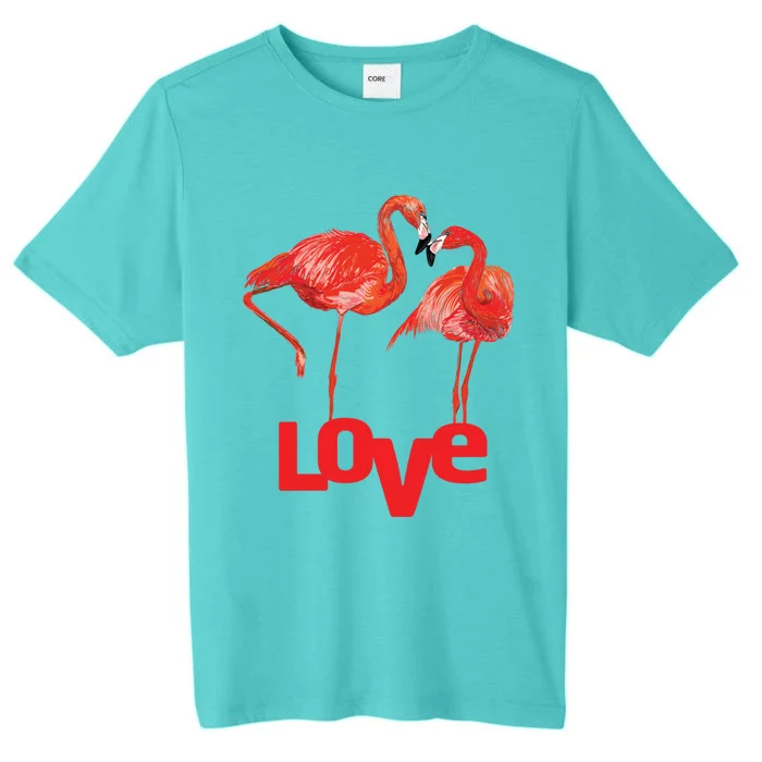 Love Two Flamingo In Love Gift ChromaSoft Performance T-Shirt