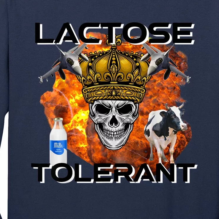 Lactose Tolerant Funny Trendy Design Meme Tall Long Sleeve T-Shirt