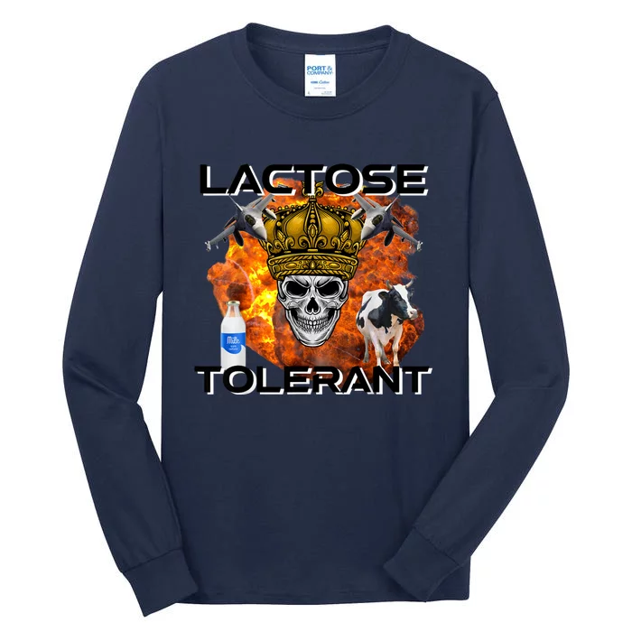 Lactose Tolerant Funny Trendy Design Meme Tall Long Sleeve T-Shirt