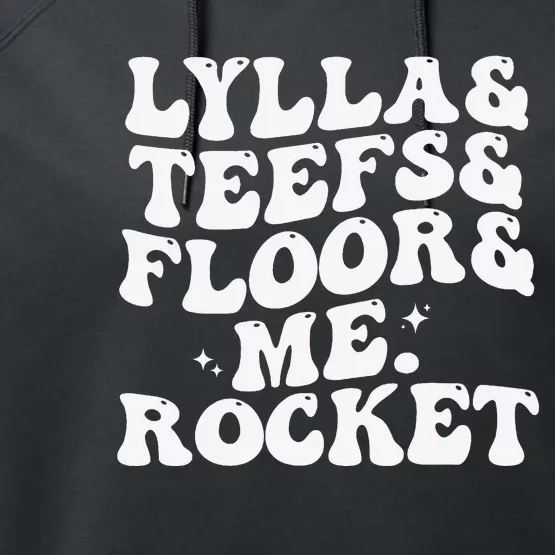 Lylla Teefs Floor and Me. Rocket Performance Fleece Hoodie