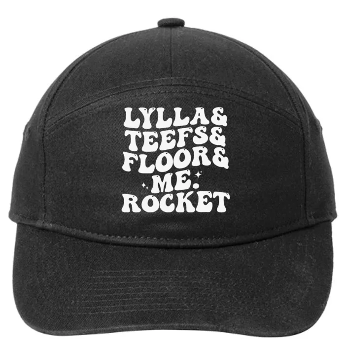 Lylla Teefs Floor and Me. Rocket 7-Panel Snapback Hat