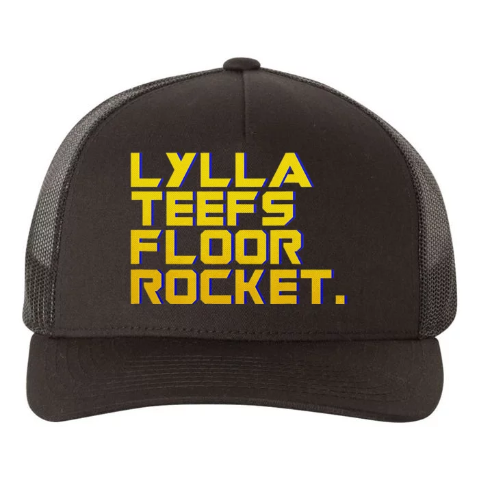 Lylla Teefs Floor & Rocket. Vol 3 Retro Galaxy Style Yupoong Adult 5-Panel Trucker Hat