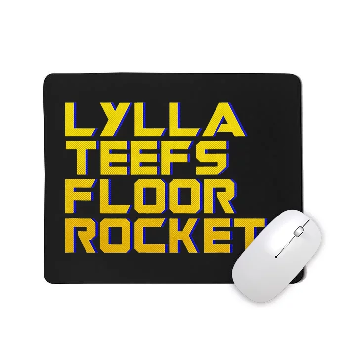 Lylla Teefs Floor & Rocket. Vol 3 Retro Galaxy Style Mousepad