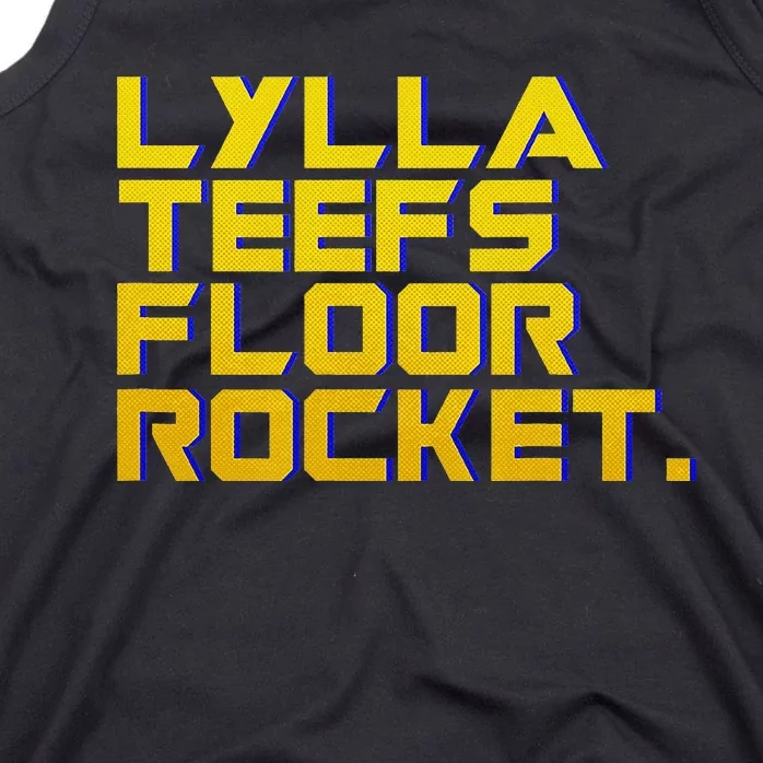 Lylla Teefs Floor & Rocket. Vol 3 Retro Galaxy Style Tank Top