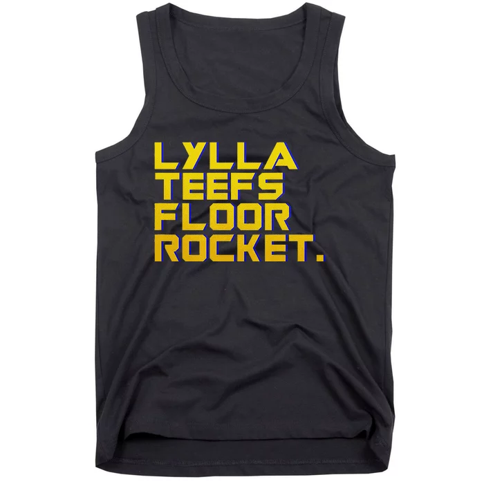 Lylla Teefs Floor & Rocket. Vol 3 Retro Galaxy Style Tank Top