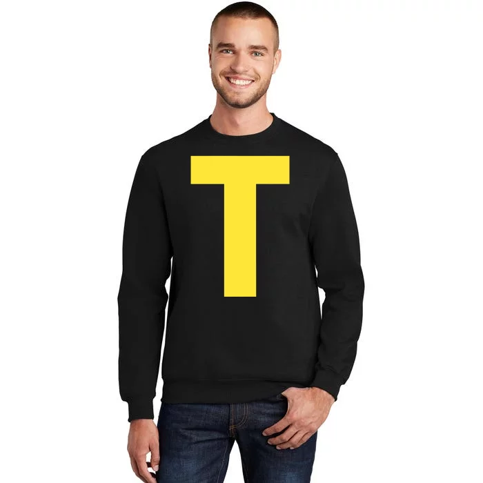 Letter T Funny Matching Halloween Costume Sweatshirt