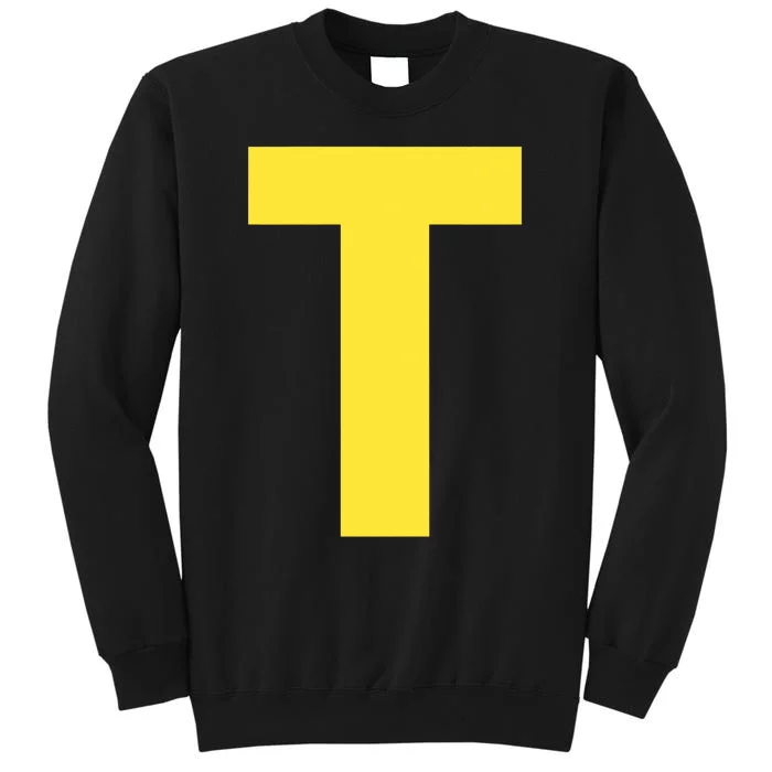 Letter T Funny Matching Halloween Costume Sweatshirt