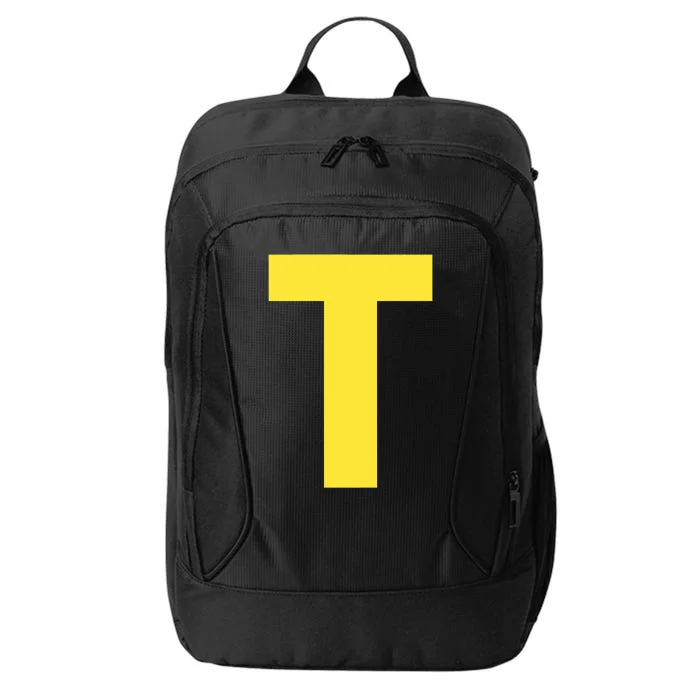 Letter T Funny Matching Halloween Costume City Backpack