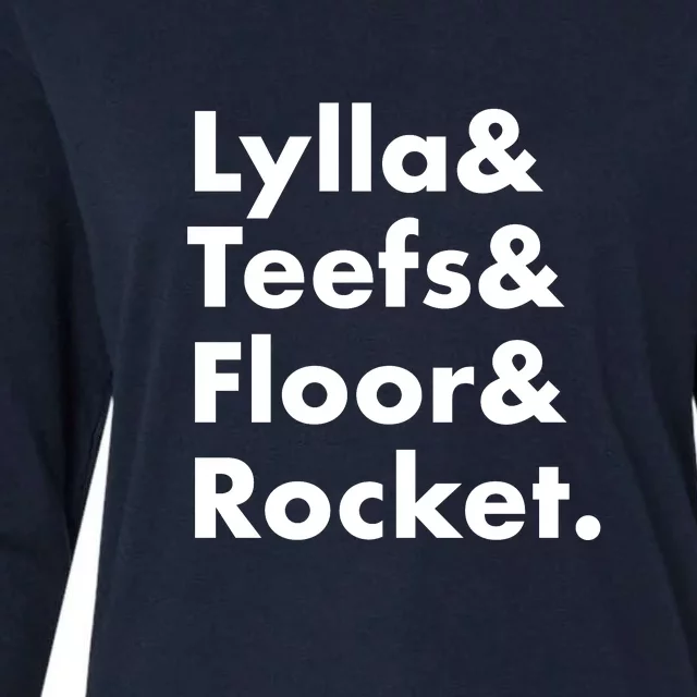 Lylla Teefs Floor & Rocket. Womens Cotton Relaxed Long Sleeve T-Shirt