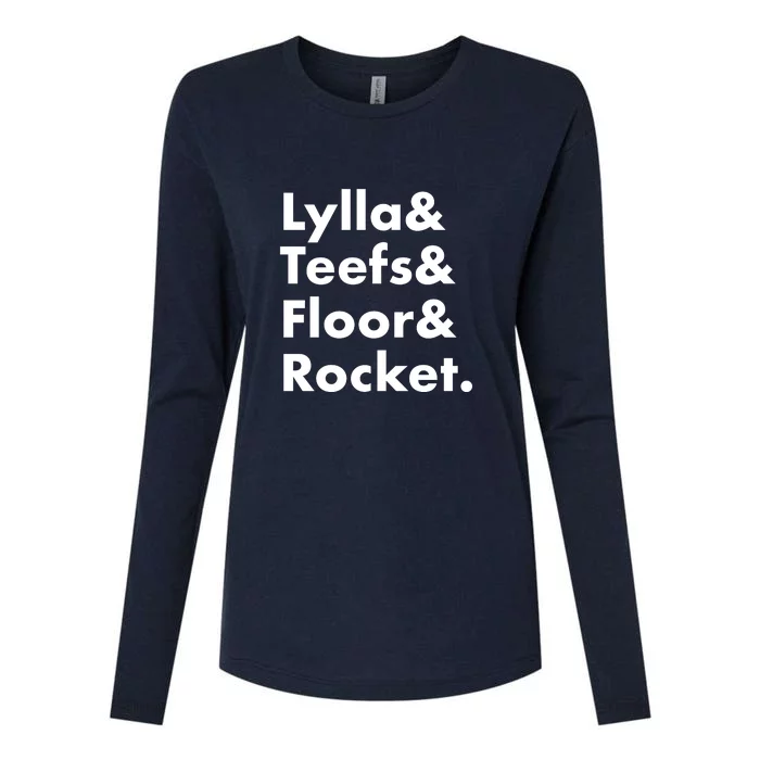 Lylla Teefs Floor & Rocket. Womens Cotton Relaxed Long Sleeve T-Shirt