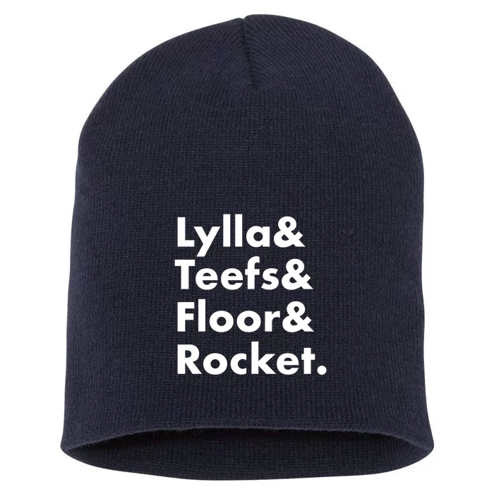 Lylla Teefs Floor & Rocket. Short Acrylic Beanie