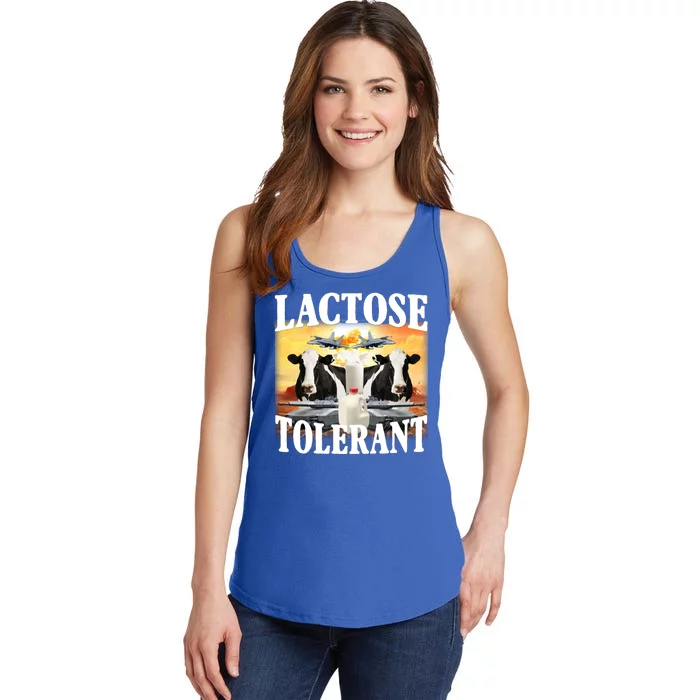 Lactose Tolerant Funny Cow Ladies Essential Tank