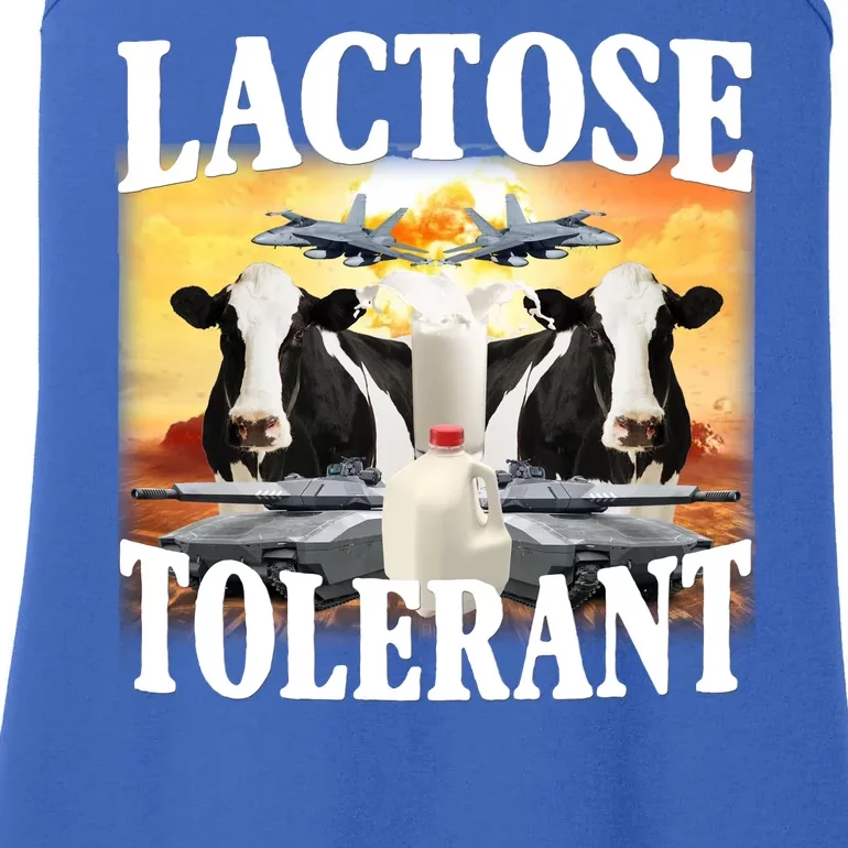 Lactose Tolerant Funny Cow Ladies Essential Tank