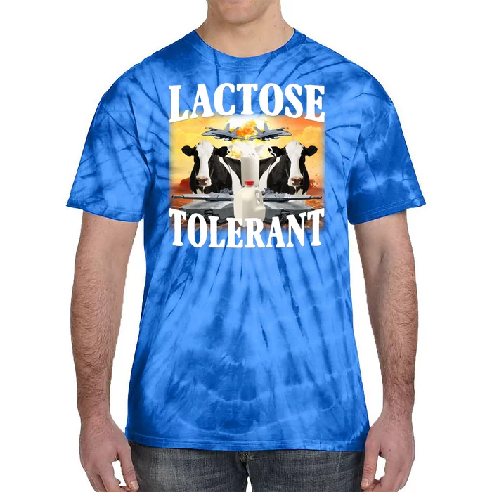 Lactose Tolerant Funny Cow Tie-Dye T-Shirt