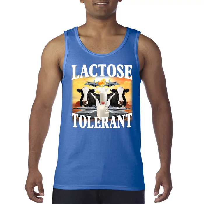 Lactose Tolerant Funny Cow Tank Top