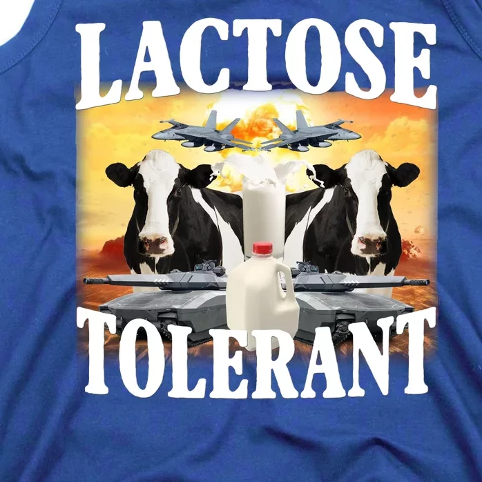 Lactose Tolerant Funny Cow Tank Top