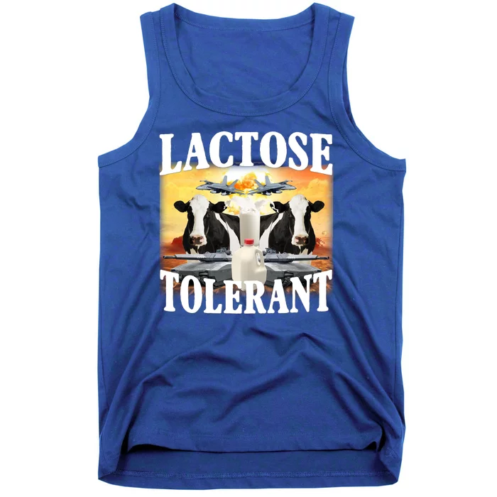 Lactose Tolerant Funny Cow Tank Top