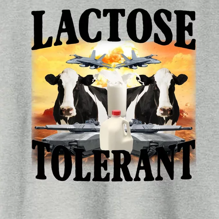 Lactose Tolerant Funny Cow Women's Crop Top Tee