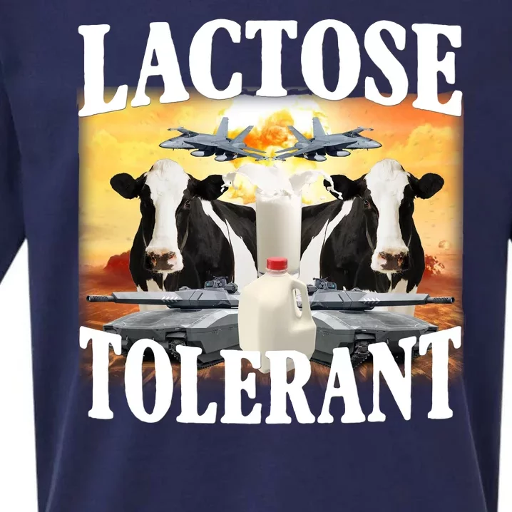 Lactose Tolerant Funny Cow Sueded Cloud Jersey T-Shirt