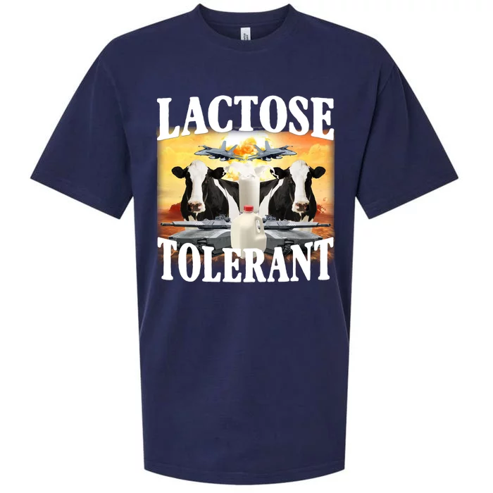 Lactose Tolerant Funny Cow Sueded Cloud Jersey T-Shirt