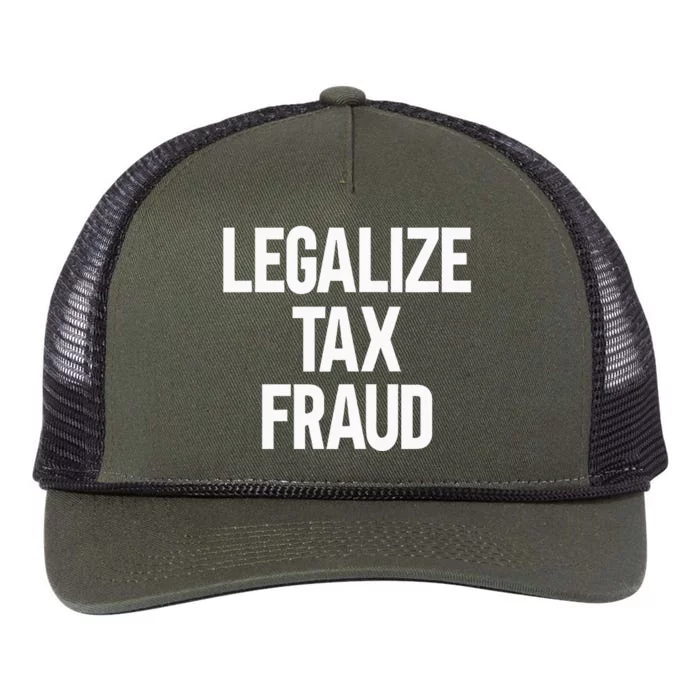 Legalize Tax Fraud Retro Rope Trucker Hat Cap