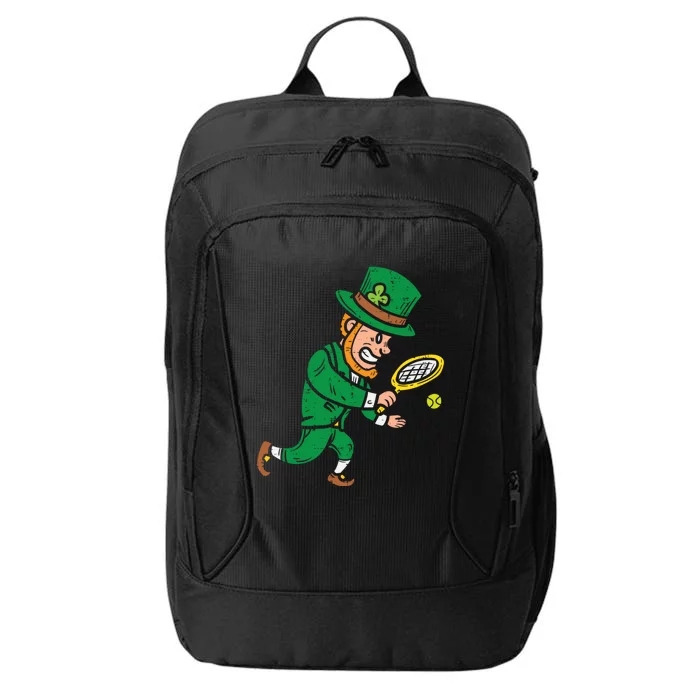 Leprechaun Tennis Funny St Patricks Day Sports Gift City Backpack