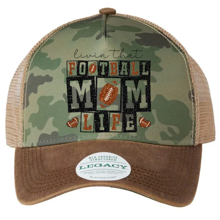 Living That Football Mom Life Legacy Tie Dye Trucker Hat