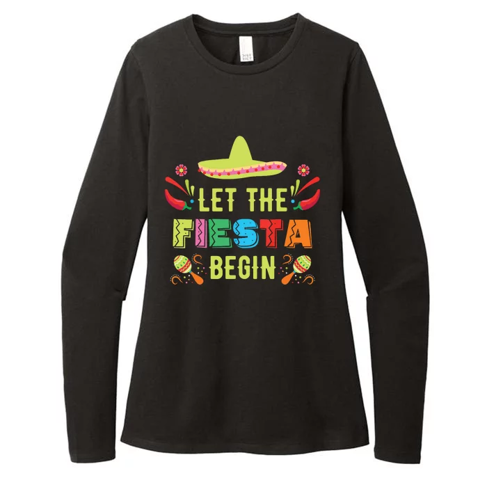 Let The Fiesta Begin Funny Cinco De Mayo Mexican Party Cute Womens CVC Long Sleeve Shirt