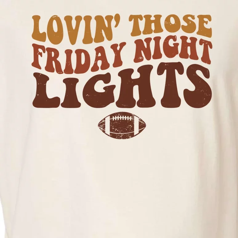 Lovin Those Friday Night Lights Football Garment-Dyed Women's Muscle Tee