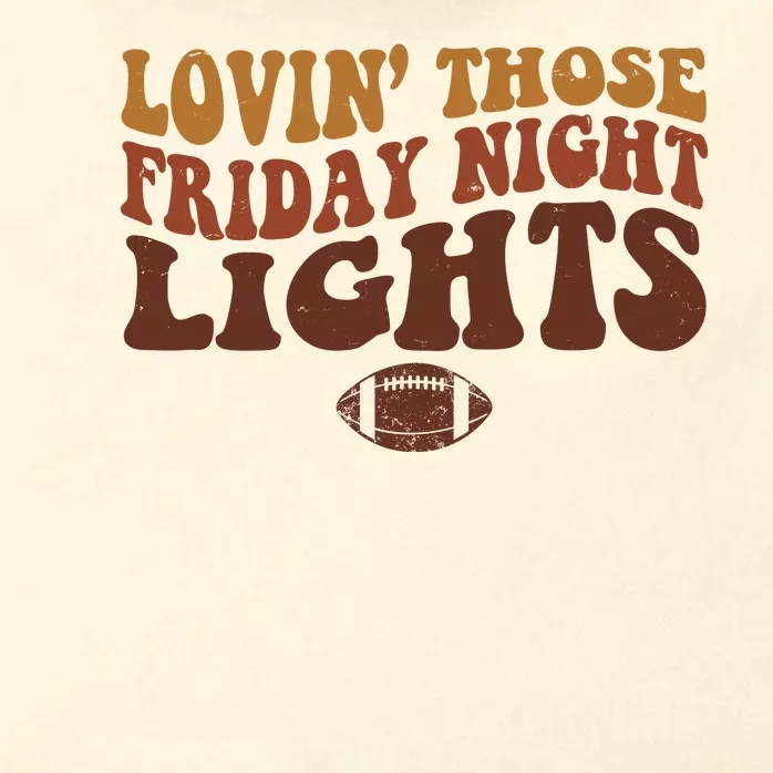 Lovin Those Friday Night Lights Football Zip Tote Bag