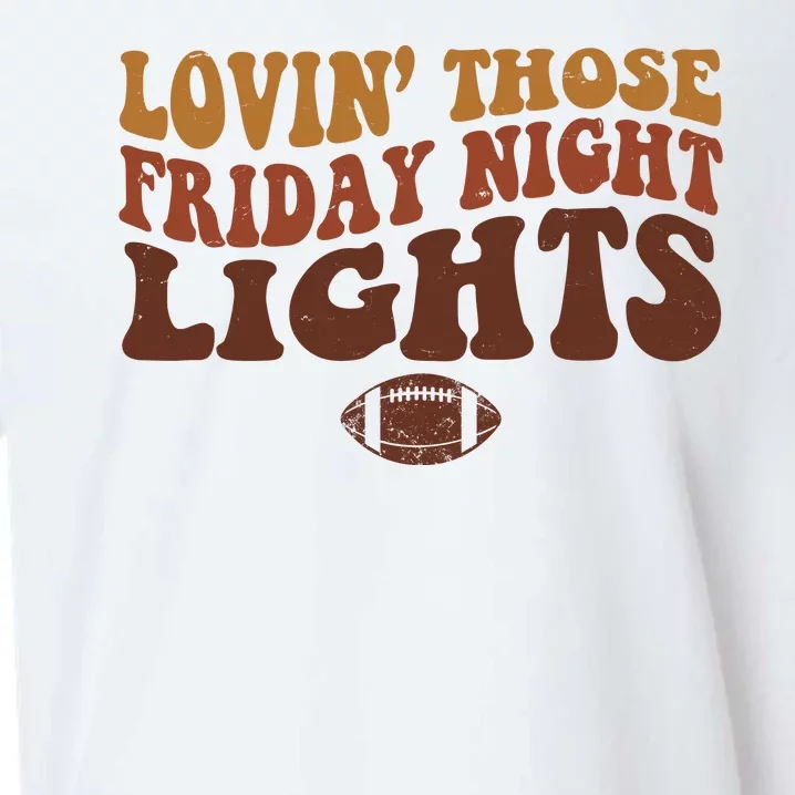 Lovin Those Friday Night Lights Football Sueded Cloud Jersey T-Shirt