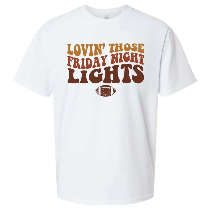 Lovin Those Friday Night Lights Football Sueded Cloud Jersey T-Shirt