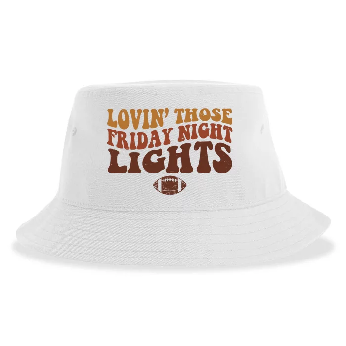 Lovin Those Friday Night Lights Football Sustainable Bucket Hat