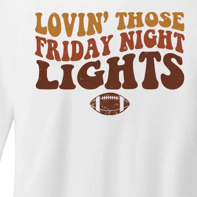 Lovin Those Friday Night Lights Football Womens CVC Long Sleeve Shirt