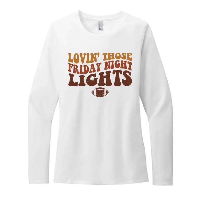 Lovin Those Friday Night Lights Football Womens CVC Long Sleeve Shirt