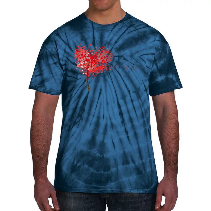 LOVE Tree For VALENTINES DAY Tie-Dye T-Shirt