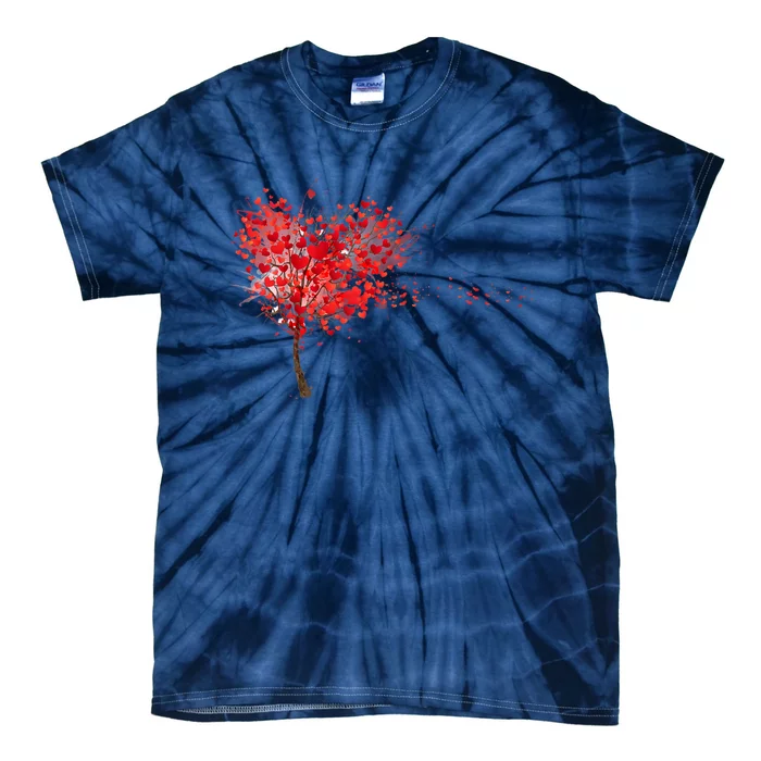 LOVE Tree For VALENTINES DAY Tie-Dye T-Shirt