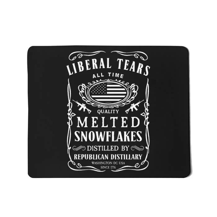 Liberal Tears Funny Republican Conservative 2a Trump Mousepad