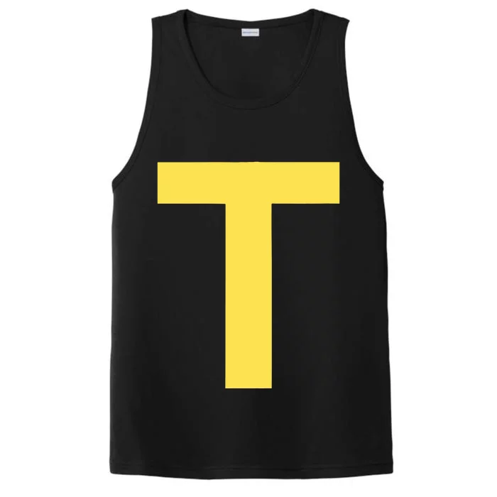 Letter T Funny Chipmunk Group Matching Halloween Costume Performance Tank