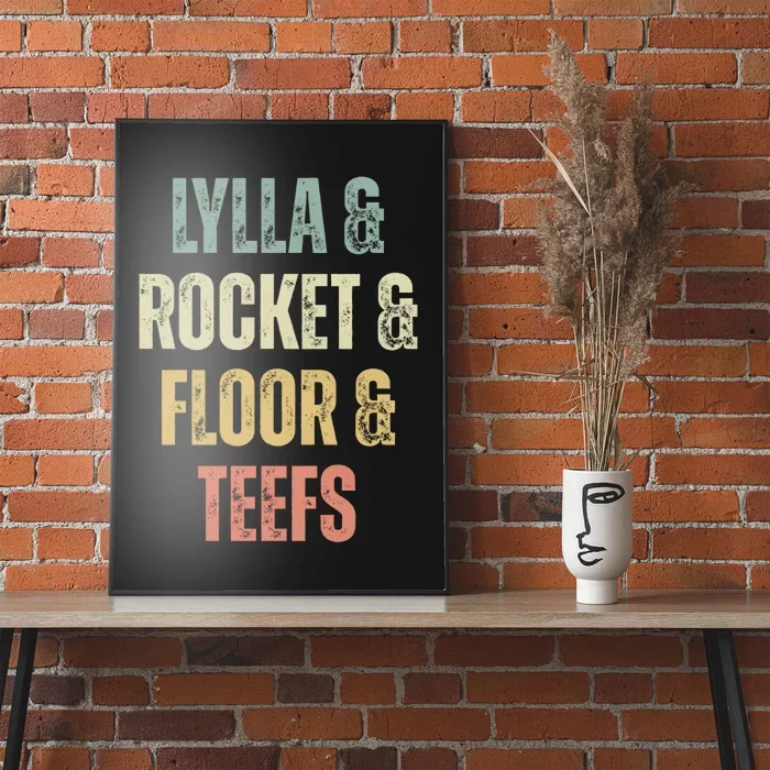 Lylla & Teefs Floor Rocket Poster