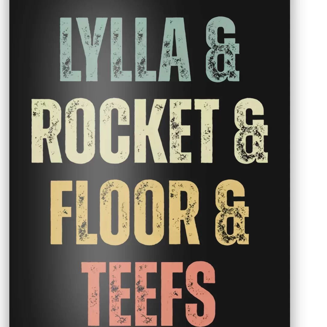 Lylla & Teefs Floor Rocket Poster