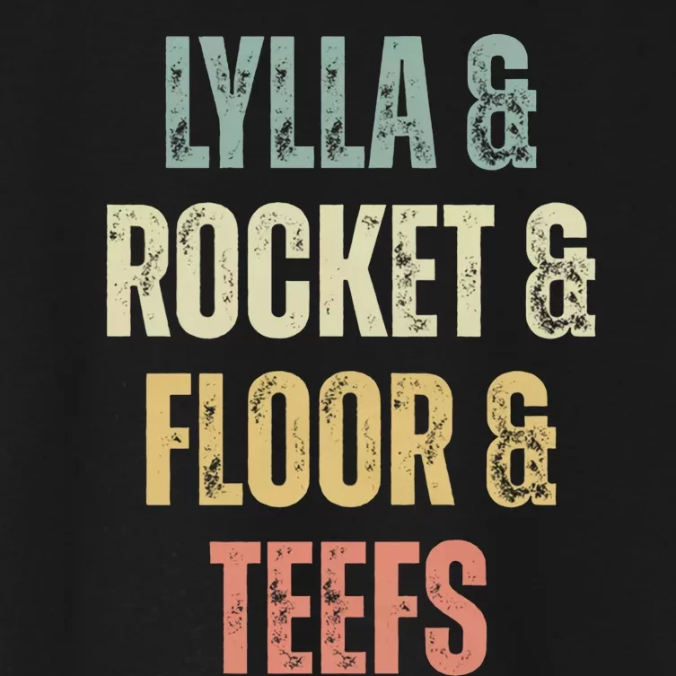 Lylla & Teefs Floor Rocket Women's Crop Top Tee