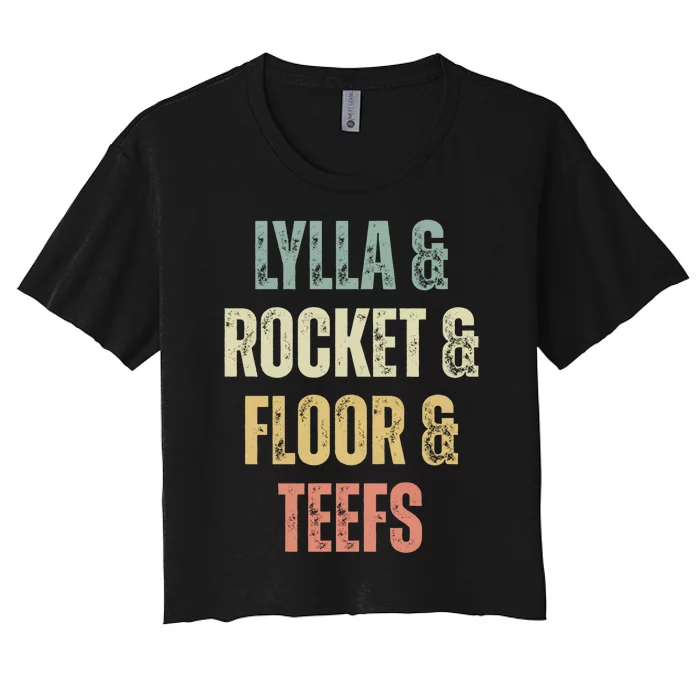 Lylla & Teefs Floor Rocket Women's Crop Top Tee