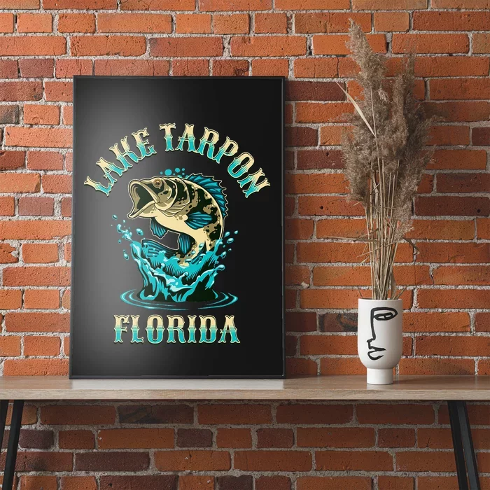 Lake Tarpon Florida Fishing Design Poster