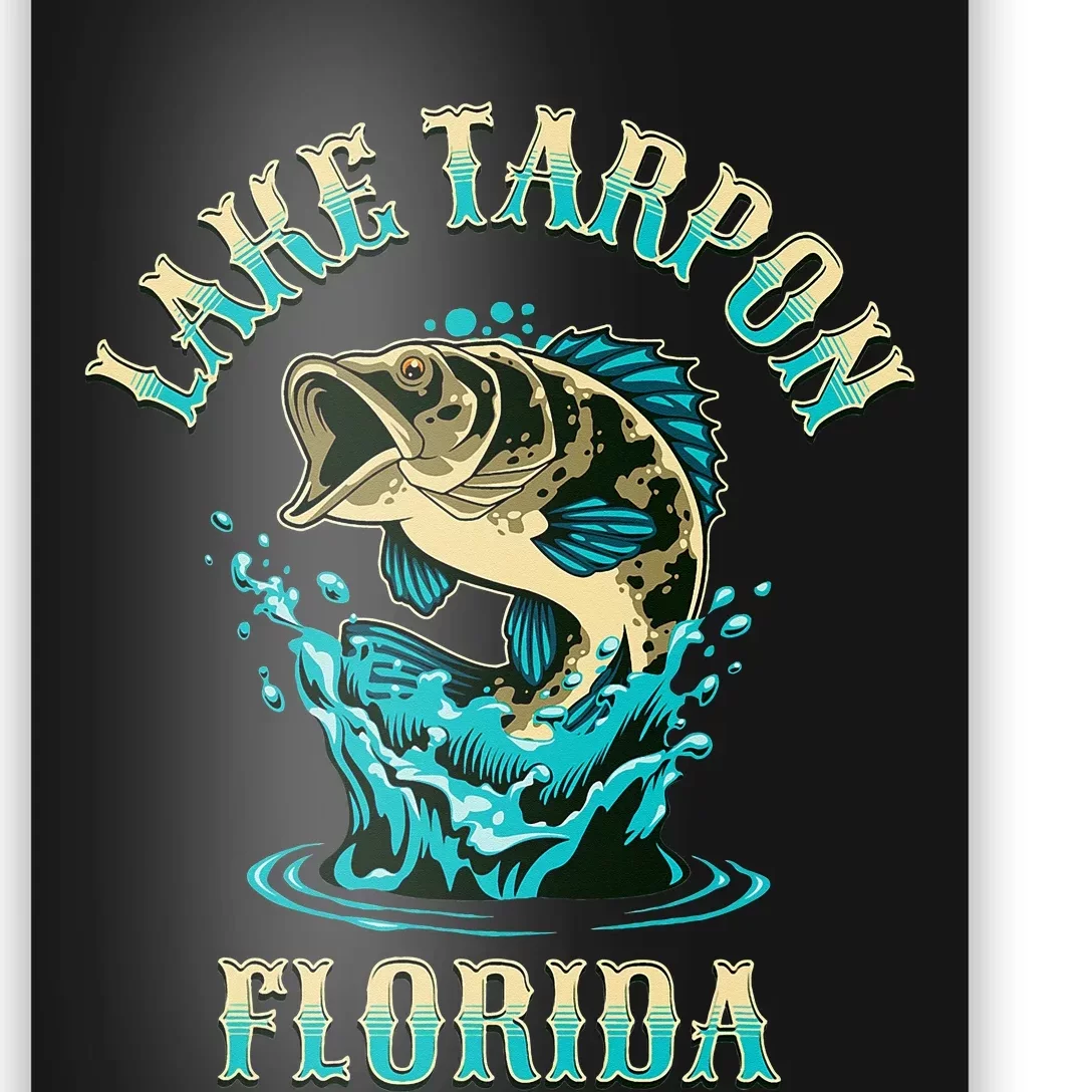 Lake Tarpon Florida Fishing Design Poster