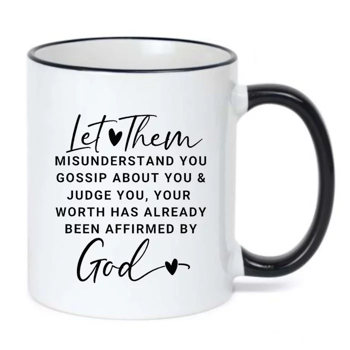 Let Them For Women Christian Black Color Changing Mug