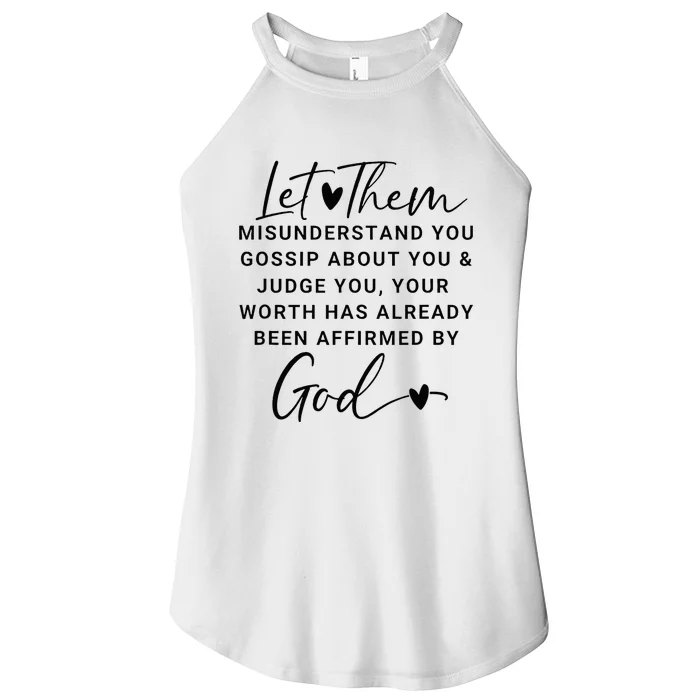 Let Them For Women Christian Women’s Perfect Tri Rocker Tank