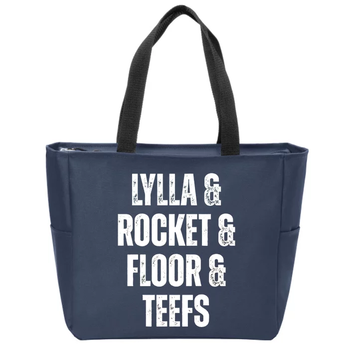 Lylla & Teefs Floor Rocket Zip Tote Bag