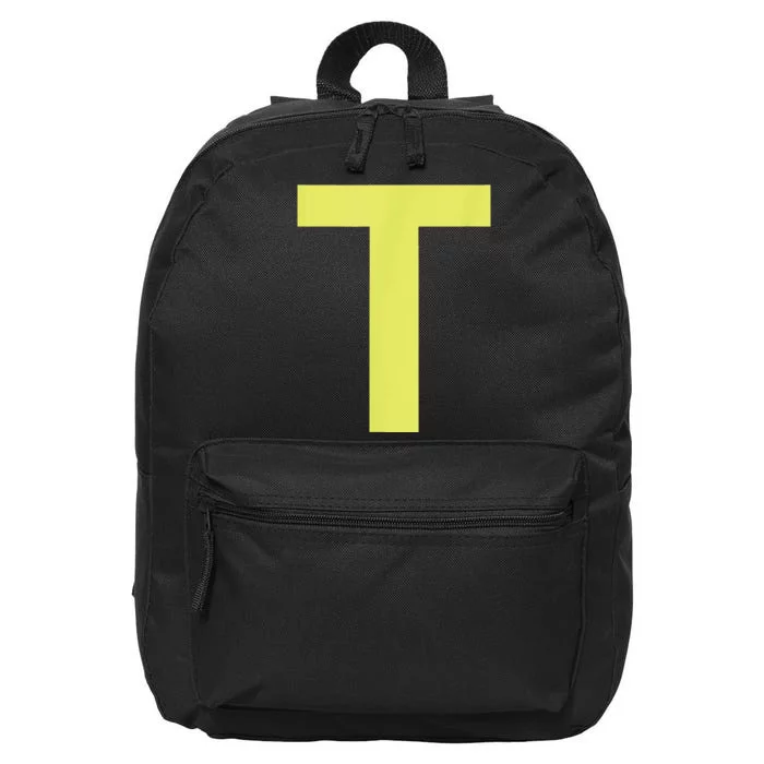 Letter T Funny Chipmunk Group Matching Halloween 16 in Basic Backpack